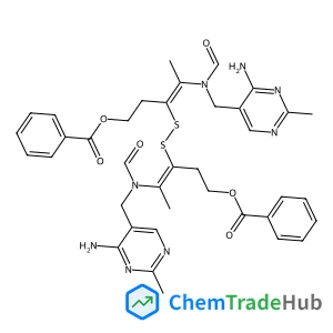 Formamide,N,N'-[dithiobis[2-[2-(benzoyloxy)ethyl]-1-methyl-2,1-ethenediyl]]bis[N-[(4-amino-2-methyl-5-pyrimidinyl)methyl]-