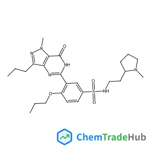 3-(1-Methyl-7-oxo-3-propyl-4,7-dihydro-1H-pyrazolo[4,3-d]pyrimidin-5-yl)-N-[2-(1-methyl-2-pyrrolidinyl)ethyl]-4-propoxybenzenesulfonamide
