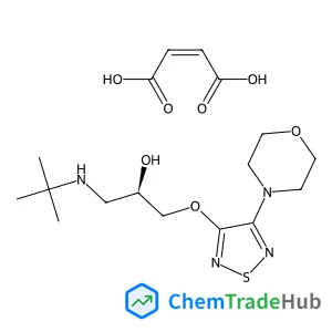 (2R)-1-[(2-Methyl-2-propanyl)amino]-3-{[4-(4-morpholinyl)-1,2,5-thiadiazol-3-yl]oxy}-2-propanol (2Z)-2-butenedioate (1:1)