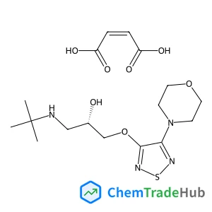(2S)-1-[(2-Methyl-2-propanyl)amino]-3-{[4-(4-morpholinyl)-1,2,5-thiadiazol-3-yl]oxy}-2-propanol (2Z)-2-butenedioate (1:1)