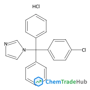 1H-Imidazole, 1-[(4-chlorophenyl)diphenylmethyl]-, hydrochloride (11)