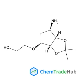 2-{[(3aR,4S,6R,6aS)-6-Amino-2,2-dimethyltetrahydro-3aH-cyclopenta[d][1,3]dioxol-4-yl]oxy}ethanol