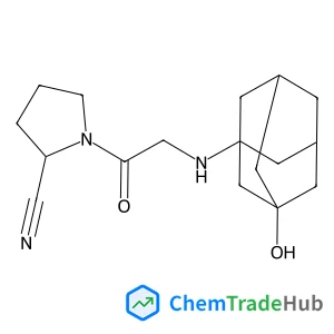(2S)-1-(2-{[(1R,5S,7S)-3-hydroxyadamantan-1-yl]amino}acetyl)pyrrolidine-2-carbonitrile