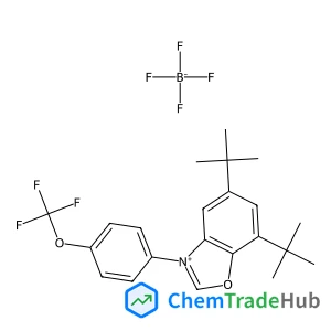 5,7-Bis(2-methyl-2-propanyl)-3-[4-(trifluoromethoxy)phenyl]-1,3-benzoxazol-3-ium tetrafluoroborate