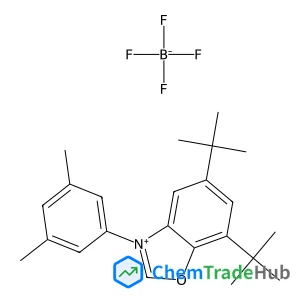 3-(3,5-Dimethylphenyl)-5,7-bis(2-methyl-2-propanyl)-1,3-benzoxazol-3-ium tetrafluoroborate