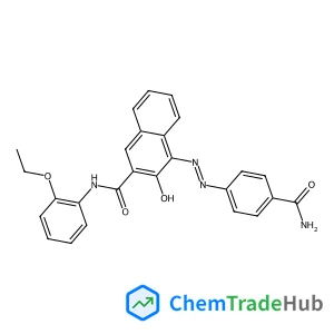 4-[(4-carbamoylphenyl)diazenyl]-N-(2-ethoxyphenyl)-3-hydroxynaphthalene-2-carboxamide