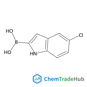 (5-Chloro-1H-indol-2-yl)boronic acid structure