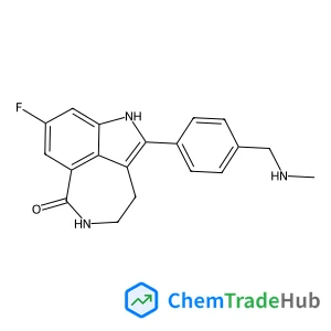 8-Fluoro-2-{4-[(methylamino)methyl]phenyl}-1,3,4,5-tetrahydro-6H-azepino[5,4,3-cd]indol-6-one