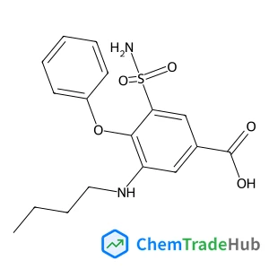 3-(Butylamino)-4-phenoxy-5-sulfamoylbenzoic acid