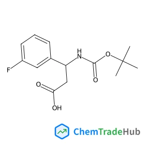 3-(3-Fluorophenyl)-3-({[(2-methyl-2-propanyl)oxy]carbonyl}amino)propanoic acid