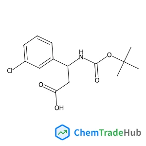 3-(3-Chlorophenyl)-3-({[(2-methyl-2-propanyl)oxy]carbonyl}amino)propanoic acid