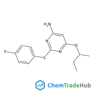 6-sec-Butoxy-2-(4-fluoro-phenylsulfanyl)-pyrimidin-4-ylamine Chemical_Structure_Of