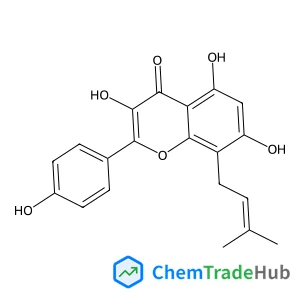 3,5,7-Trihydroxy-2-(4-hydroxyphenyl)-8-(3-methyl-2-buten-1-yl)-4H-chromen-4-one