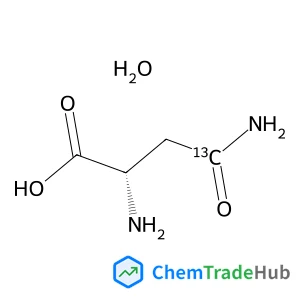 L-(4-~13~C)Asparagine hydrate (1:1) structure