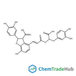 (2S,3S)-4-{(1E)-3-[(1R)-1-Carboxy-2-(3,4-dihydroxyphenyl)ethoxy]-3-oxo-1-propen-1-yl}-2-(3,4-dihydroxyphenyl)-7-hydroxy-2,3-dihydro-1-benzofuran-3-carboxylic acid