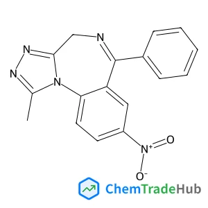 1-Methyl-8-nitro-6-phenyl-4H-[1,2,4]triazolo[4,3-a][1,4]benzodiazepine