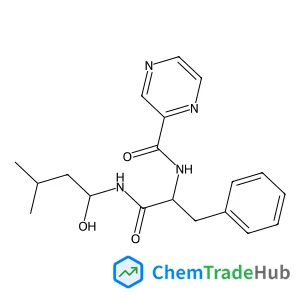 N-((S)-1-(((R)-1-Hydroxy-3-methylbutyl)amino)-1-oxo-3-phenylpropan-2-yl)pyrazine-2-carboxamide N-((S)-1-(((R)-1-Hydroxy-3-methylbutyl)amino)-1-oxo-3-phenylpropan-2-yl)pyrazine-2-carboxamide