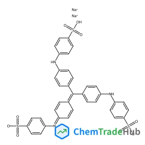 Disodium 4,4'-[({4-[(4-sulfonatophenyl)iminio]-2,5-cyclohexadien-1-ylidene}methylene)bis(4,1-phenyleneimino)]dibenzenesulfonate