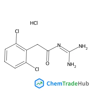 N-Carbamimidoyl-2-(2,6-dichlorophenyl)acetamide hydrochloride (1:1)