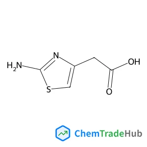 (2-Amino-1,3-thiazol-4-yl)acetic acid Chemical_Structure_Of