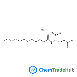 Pentanedioate, 2-[(1-oxododecyl)amino]-, sodium salt, (2S)- (1:1)