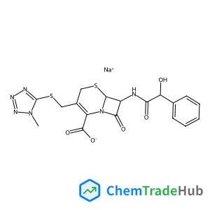 sodium;(6R,7R)-7-[[(2R)-2-hydroxy-2-phenylacetyl]amino]-3-[(1-methyltetrazol-5-yl)sulfanylmethyl]-8-oxo-5-thia-1-azabicyclo[4.2.0]oct-2-ene-2-carboxylate