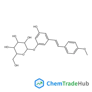 3-Hydroxy-5-[(E)-2-(4-methoxyphenyl)vinyl]phenyl beta-D-glucopyranoside