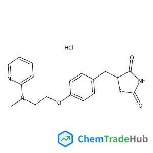 2,4-Thiazolidinedione, 5-[[4-[2-(methyl-2-pyridinylamino)ethoxy]phenyl]methyl]-, hydrochloride (11)