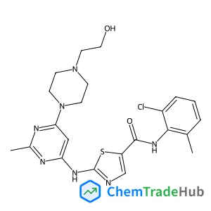 N-(2-Chloro-6-methylphenyl)-2-({6-[4-(2-hydroxyethyl)-1-piperazinyl]-2-methyl-4-pyrimidinyl}amino)-1,3-thiazole-5-carboxamide