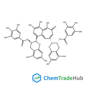 (3,4,5-Trihydroxy-6-oxo-6H-benzo[7]annulene-1,8-diyl)bis[(2R,3R)-5,7-dihydroxy-3,4-dihydro-2H-chromene-2,3-diyl] bis(3,4,5-trihydroxybenzoate)