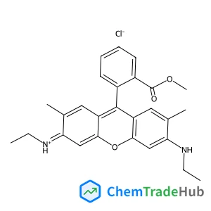 (3Z)-N-Ethyl-6-(ethylamino)-9-[2-(methoxycarbonyl)phenyl]-2,7-dimethyl-3H-xanthen-3-iminium chloride