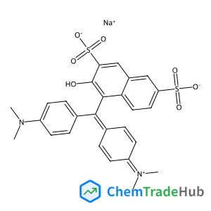 Sodium 4-{[4-(dimethylamino)phenyl][4-(dimethyliminio)-2,5-cyclohexadien-1-ylidene]methyl}-3-hydroxy-2,7-naphthalenedisulfonate