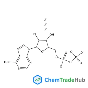 Trilithium 5'-O-[(phosphonatooxy)phosphinato]adenosine