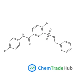3-(benzylsulfamoyl)-4-bromo-N-(4-bromophenyl)benzamide