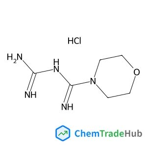 Hydrogen chloride N-(diaminomethylene)-4-morpholinecarboximidamide (1:1:1)