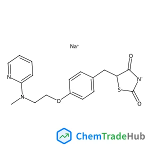 Sodium 5-(4-{2-[methyl(2-pyridinyl)amino]ethoxy}benzyl)-4-oxo-4,5-dihydro-1,3-thiazol-2-olate