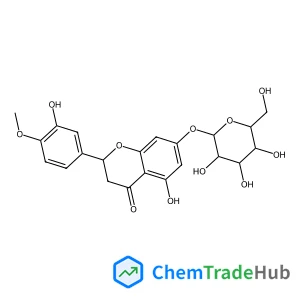 (2S)-5-Hydroxy-2-(3-hydroxy-4-methoxyphenyl)-4-oxo-3,4-dihydro-2H-chromen-7-yl beta-D-glucopyranoside