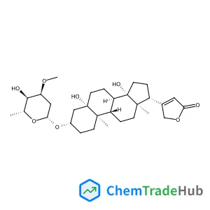 4-[(3S,5S,10R,13R,14S,17S)-5,14-dihydroxy-3-[(2S,5R)-5-hydroxy-4-methoxy-6-methyl-oxan-2-yl]oxy-10,13-dimethyl-2,3,4,6,7,8,9,11,12,15,16,17-dodecahydro-1H-cyclopenta[a]phenanthren-17-yl]-5H-furan-2-one