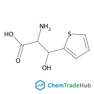 2-amino-3-hydroxy-3-(thiophen-2-yl)propanoic acid structure 2-amino-3-hydroxy-3-(thiophen-2-yl)propanoic acid structure