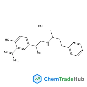 2-Hydroxy-5-{1-hydroxy-2-[(4-phenyl-2-butanyl)amino]ethyl}benzamide hydrochloride (1:1)
