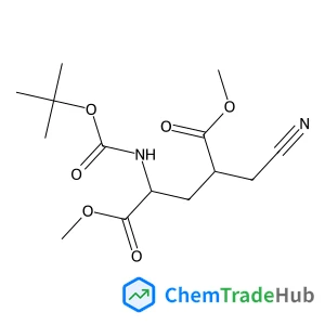 (4R)-N-(tert-Butyloxycarbonyl)-4-(cyanomethyl)-L-glutamic Acid 1,5-Dimethyl Ester