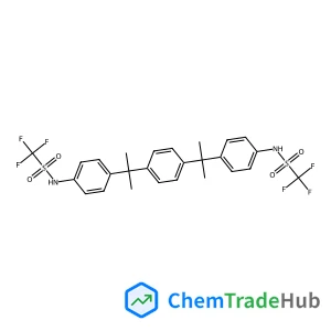 N,N'-[1,4-Phenylenebis(2,2-propanediyl-4,1-phenylene)]bis(1,1,1-trifluoromethanesulfonamide)