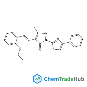 (E)-4-(2-(2-Ethoxyphenyl)hydrazono)-3-methyl-1-(4-phenylthiazol-2-yl)-1H-pyrazol-5(4H)-one