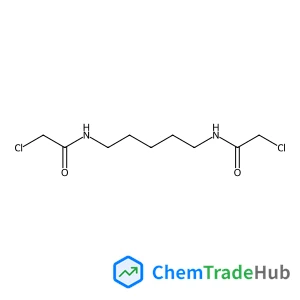 2-chloro-N-[5-(2-chloroacetamido)pentyl]acetamide structure