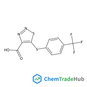 5-{[4-(Trifluoromethyl)phenyl]sulfanyl}-1,2,3-thiadiazole-4-carboxylic acid