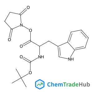 2,5-Dioxo-1-pyrrolidinyl N-{[(2-methyl-2-propanyl)oxy]carbonyl}-L-tryptophanate