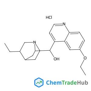 (8alpha,9R)-6'-Ethoxy-10,11-dihydrocinchonan-9-ol hydrochloride (1:1) structure