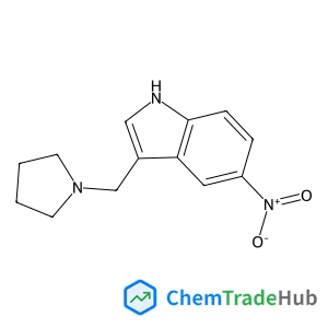5-Nitro-3-(1-pyrrolidinylmethyl)-1H-indole