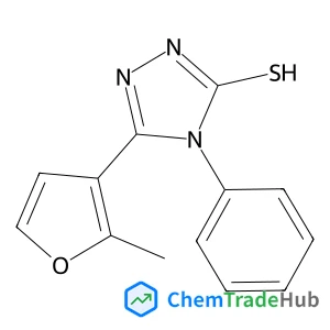 5-(2-Methyl-3-furyl)-4-phenyl-2,4-dihydro-3H-1,2,4-triazole-3-thione structure