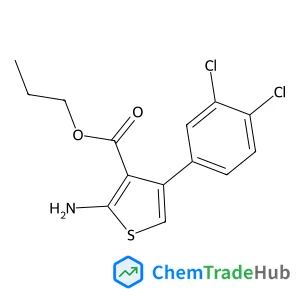 propyl 2-amino-4-(3,4-dichlorophenyl)thiophene-3-carboxylate Chemical_Structure_Of